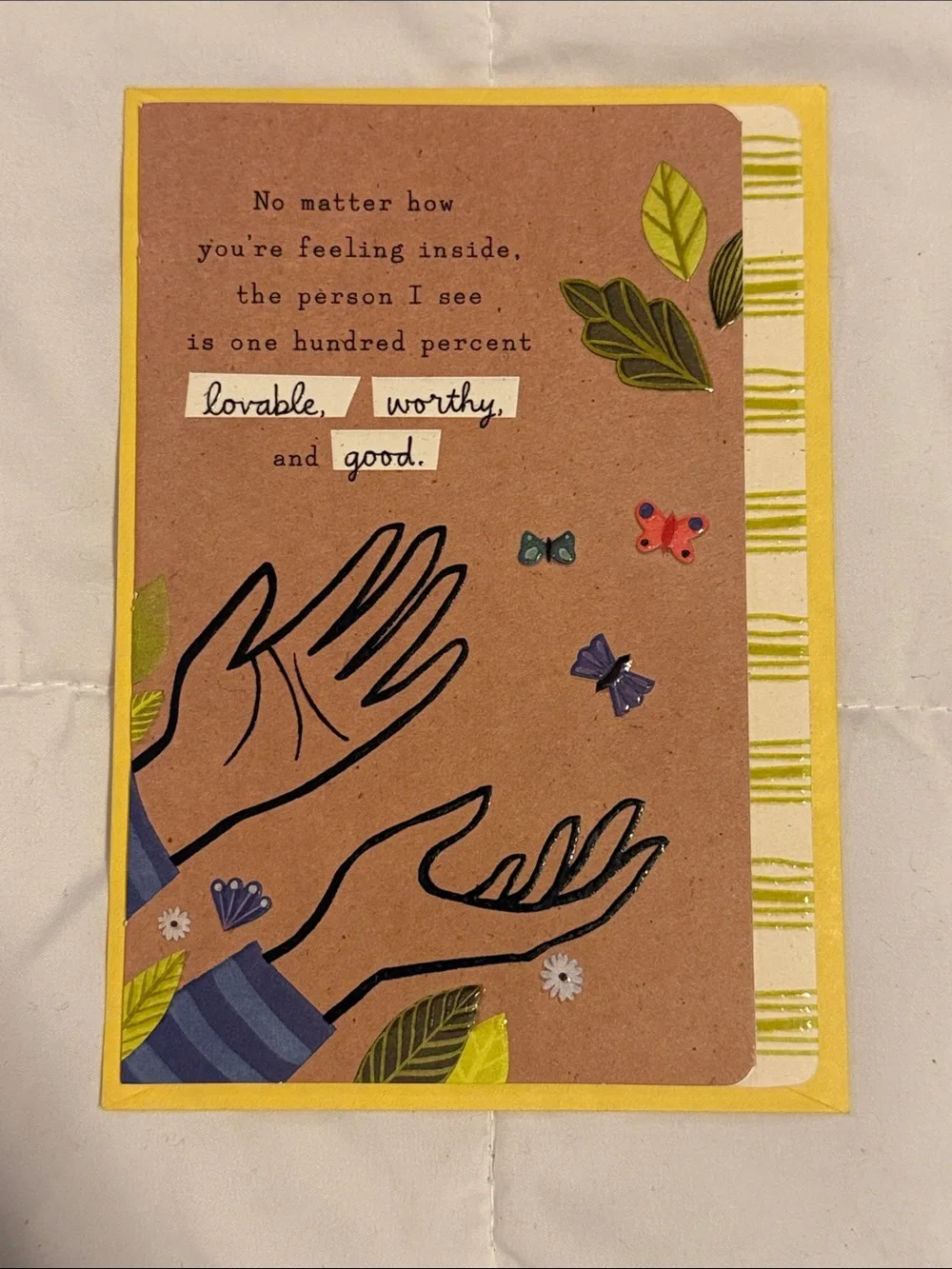 🌻 Bundle of 2 Hallmark Self Love Cards NWT